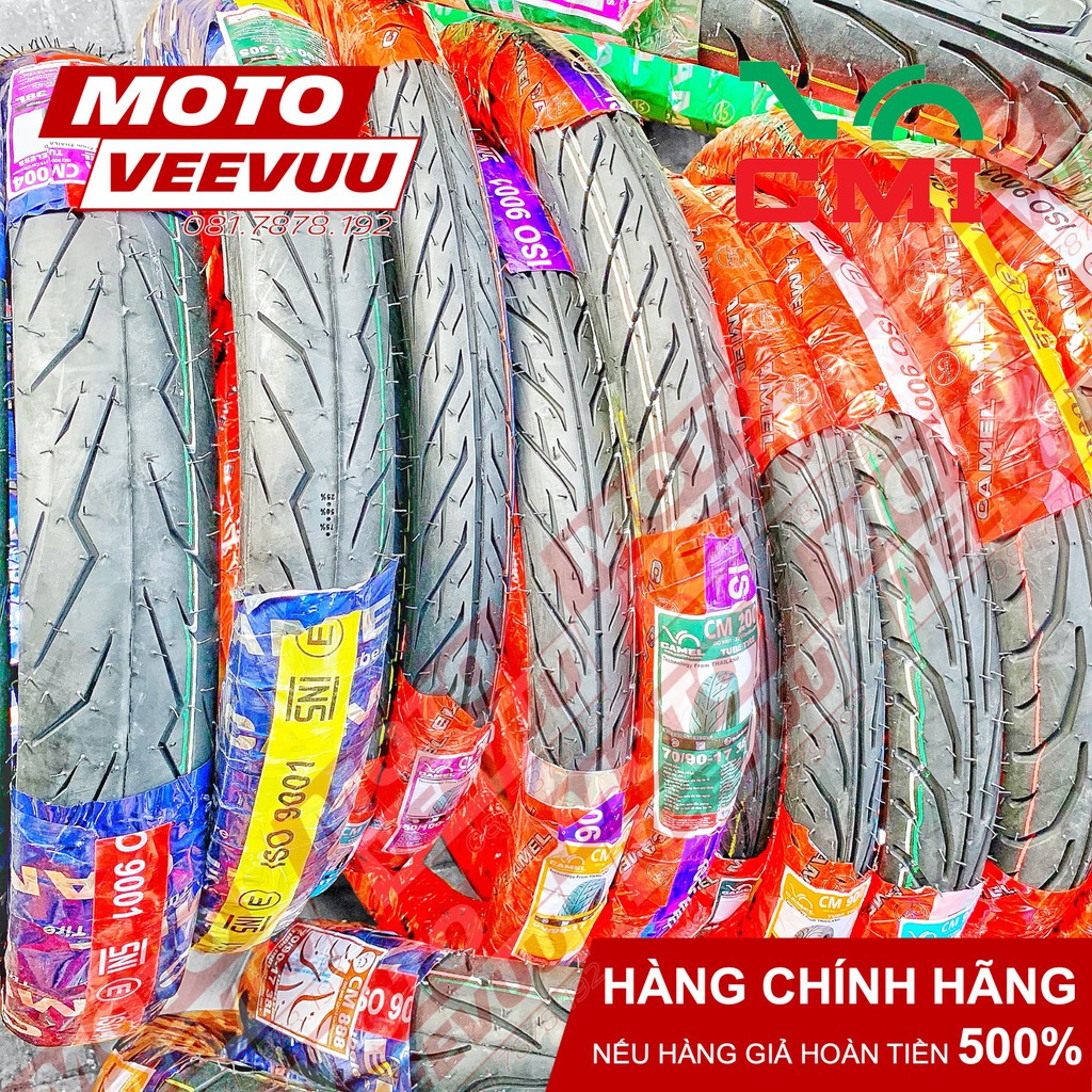 Vỏ lốp xe máy Camel CRV Cheetah 70/80-17 TT 900 Gai Dunlop (Lốp xài ruột)