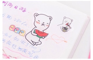 Sticker dán gấu cute