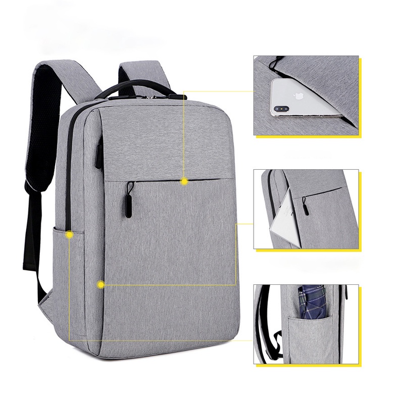 Balo Công Sở, Đi Làm, Đựng Laptop, Máy Tính 13 Inch, 14 Inch, 15.6 Inch, Chống Sốc Dành Cho Người Đi Làm, BL004