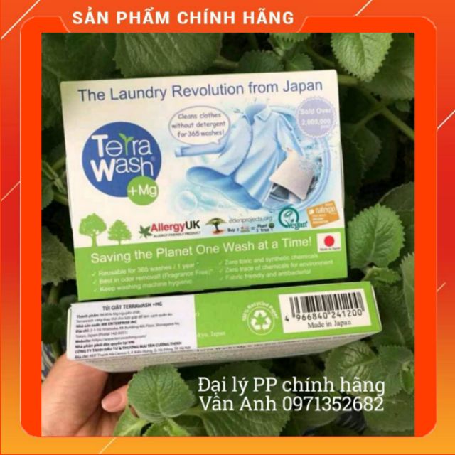 Túi Giặt TERRA WASH Nhật Bản Thay Thế Xà Phòng Bột Giặt Nước Giặt