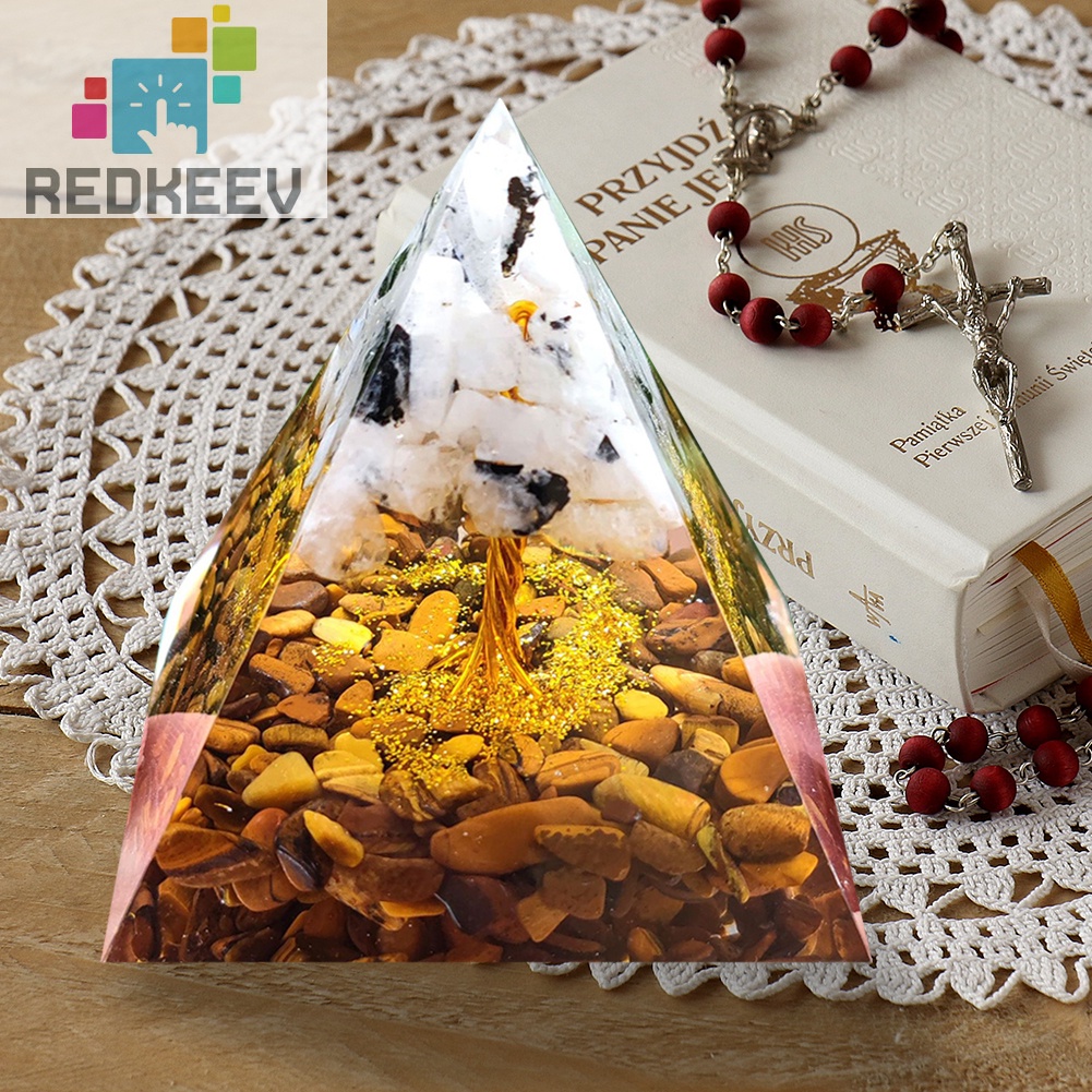 Đá pha lê năng lượng hình kim tự tháp 5cm