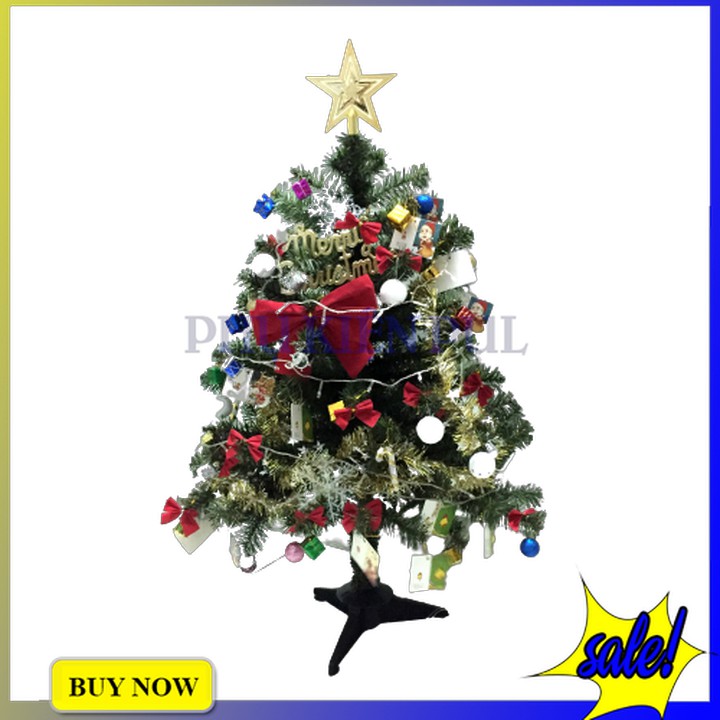 Cây Thông Noel Cao 90Cm Kèm Đồ Trang Trí