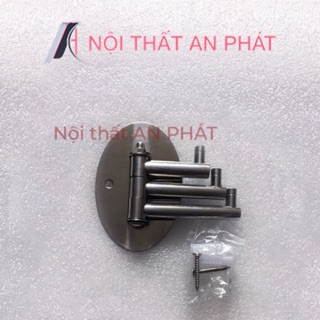 Móc ba chia treo quần áo gắn tường bằng chuần inox (304)