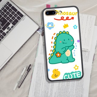 ỐP LƯNG  IPHONE 6 PLUS/7 PLUS/8 PLUS, IN HÌNH CHÚ KHỦNG LONG SIÊU CUTE PHO MAI.
