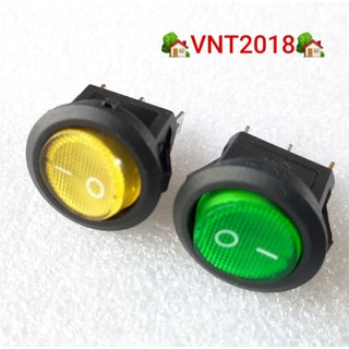 Công tắc ON/OFF 12V phi 20mm có đèn báo hiệu