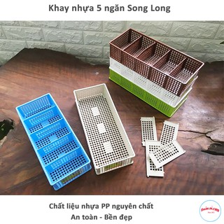 Khay Nhựa 5 Ngăn Song Long (MS:2797) 00799