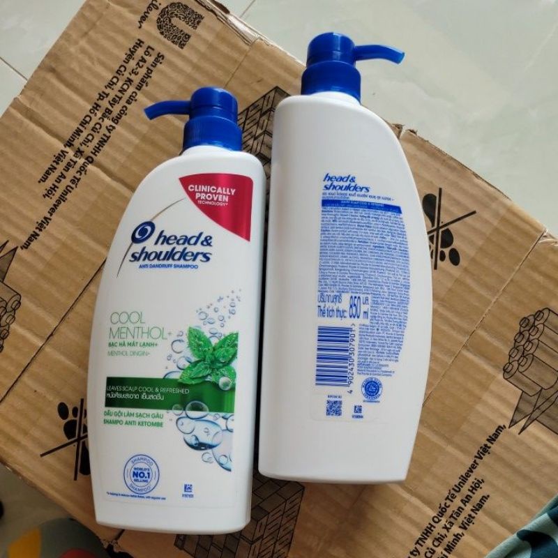 Dầu Gội Head &amp; Shoulders Bạc Hà Mát Lạnh 850ml