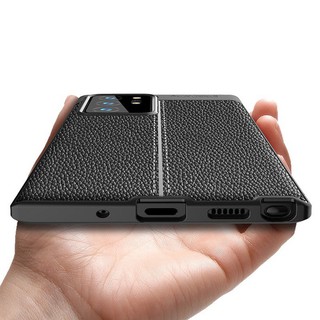 Ốp lưng Auto focus giả da cho Samsung Galaxy Note 20, Note 10, Note 9, Note 8 Ultra 5G/Plus/Lite silicone dẻo