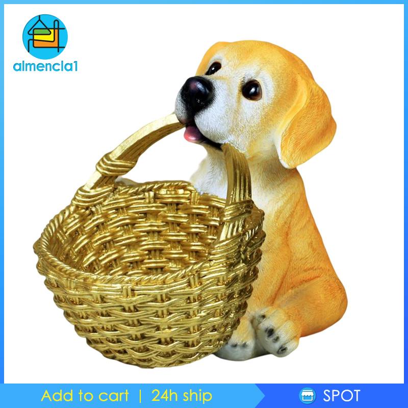 Giỏ Đựng Đồ Dùng Văn Phòng / Đồ Dùng Hình Chú Chó Để Bàn Trang Trí