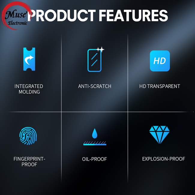 Set 2 Kính Cường Lực Bảo Vệ Màn Hình Hd Chống Trầy Tương Thích Với Insta360 X3 Action