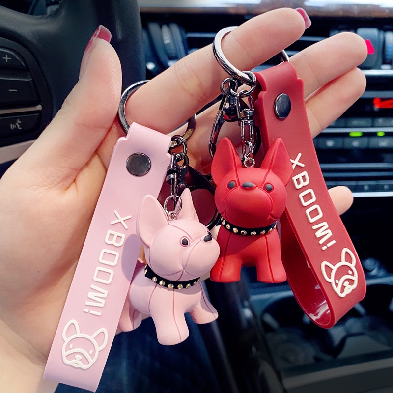 Móc Khóa Hình Chó Bull Dễ Thương