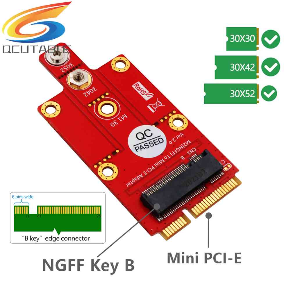 Bộ ChuyểN ĐổI M.2 Key B Sang Mini PCIe NGFF Sang Mini PCI Cho Mô-Đun 3G 4G 5G