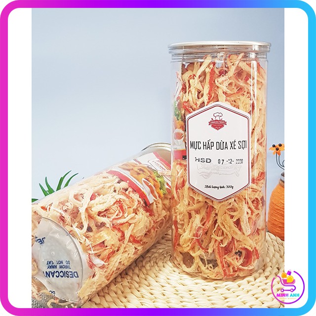 [HÀNG NGON LOẠI 1] Khô Mực Hấp Nước Dừa Xé Sợi, Hủ 300gr | BigBuy360 - bigbuy360.vn