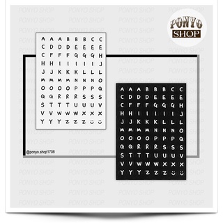 Sticker chữ cái Alphabet trang trí sổ tay