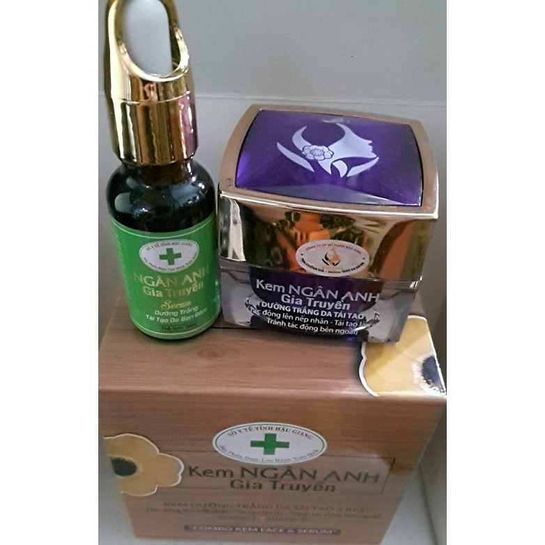 KEM DƯỠNG TRẮNG DA TÁI TẠO 3 IN 1 - NGÂN ANH GIA TRUYỀN 25G