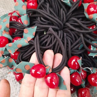 Dây cột tóc cherry đỏ xinh xắn