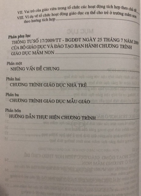 Sách - Giáo trình Giáo dục tích hợp ở bậc học mầm non