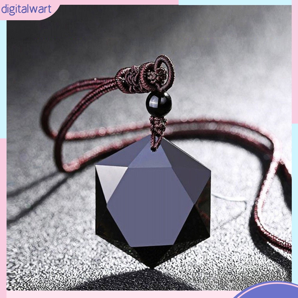 Vòng cổ Mặt Đá Obsidian Nhân Tạo Thời Trang