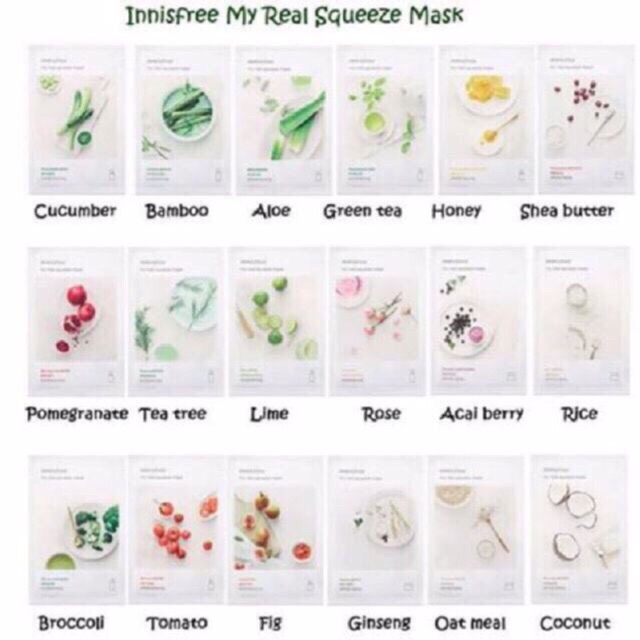 Lẻ miếng Mặt Nạ INNISFREE My Real Squeeze Mask 20ml | BigBuy360 - bigbuy360.vn