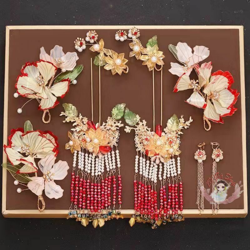 (Nhiều mẫu) Full set Trâm cài trang sức cổ trang