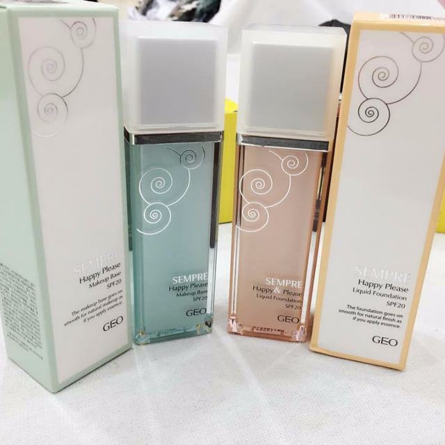 Kem nền hiệu chỉnh sắc tố da Geo Lamy Sempre Happy & Please Liquid Foundation SPF20 | BigBuy360 - bigbuy360.vn