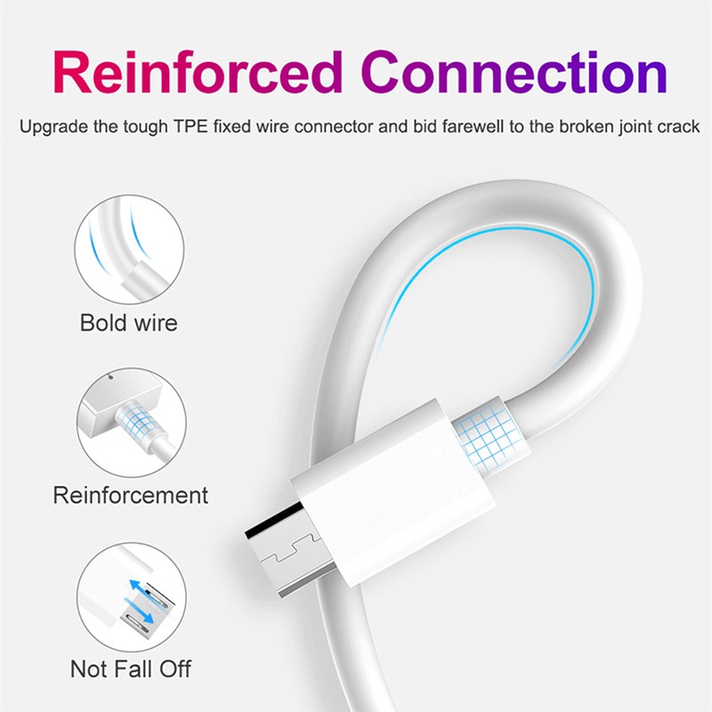 Dây Cáp Sạc Nhanh 0.2m Micro USB 5A Cho Samsung HTC LG Android Tablet