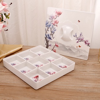 Khay đựng mứt tết hình vuông kiểu dáng sang trọng