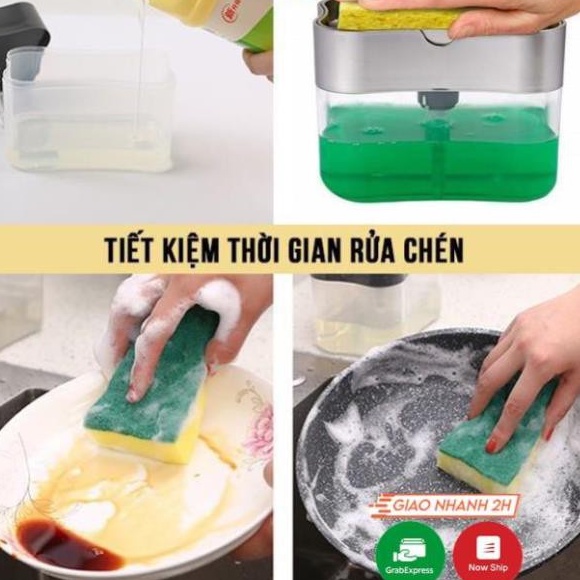 Hộp Đựng Nước Rửa Chén Bát Đa Năng, Tiện Lợi Có Vòi Hút