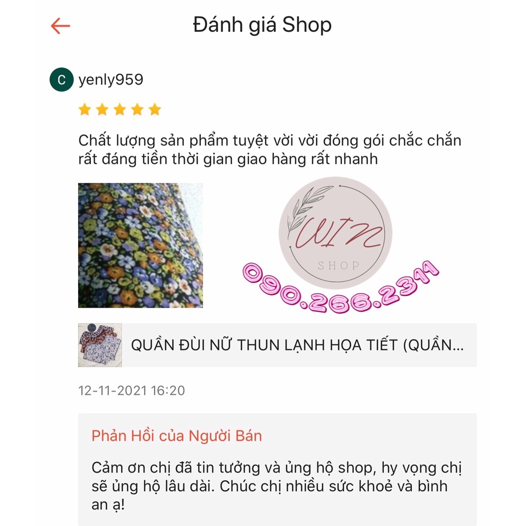 QUẦN ĐÙI NỮ THUN LẠNH HỌA TIẾT