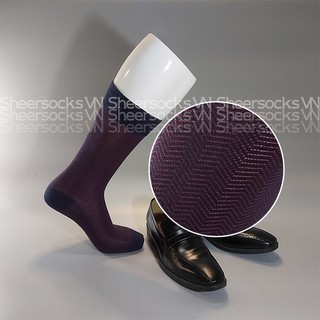 Tất cotton họa tiết Chevron