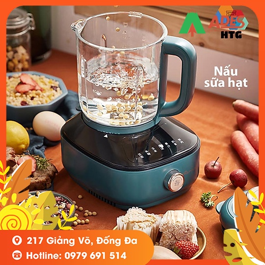 Máy làm sữa hạt đa năng Bear PBJ-B06W1 - Nấu cháo, súp, xay sinh tố, nước ép, hẹn giờ thông minh  - Hàng Chính Hãng