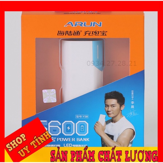 🔥BẢO HÀNH 12 THÁNG🔥 SẠC DỰ PHÒNG ARUN 5600 mAh