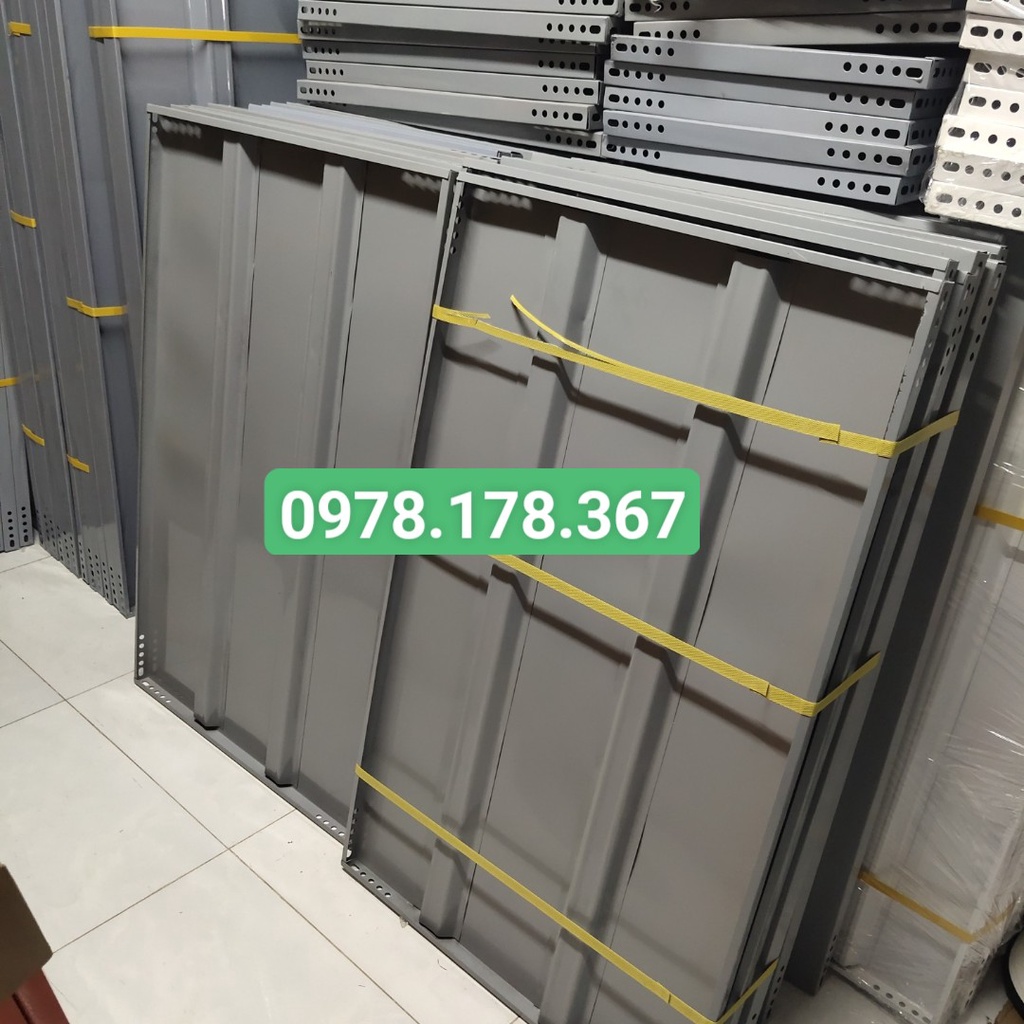 Mâm sàn lắp ráp kệ sắt V lỗ đa năng màu Xám - Dài 1.2m x rộng 60cm