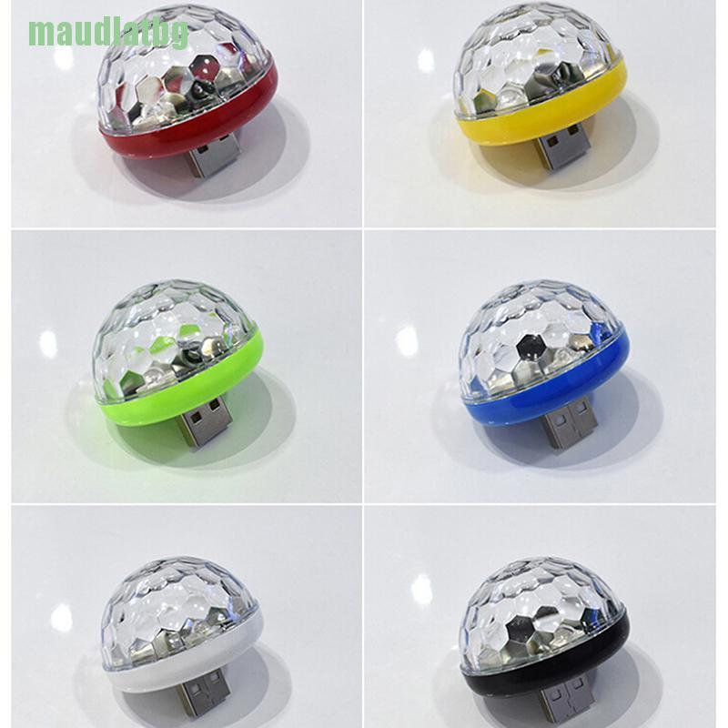 1 Đèn Led Mini Cổng Usb Rgb Trang Trí Nội Thất Xe Hơi