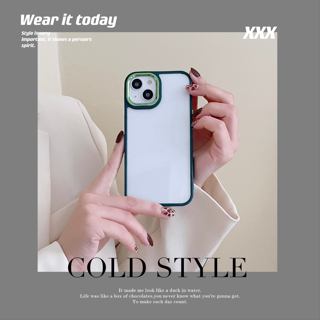 Ốp Điện Thoại Mạ Điện Màu Trơn Viền Nút Kim Loại Bảo Vệ Ống Kính Máy Ảnh Cho IPhone 11 Pro MAX XR X XS MAX 6 7 8 plus