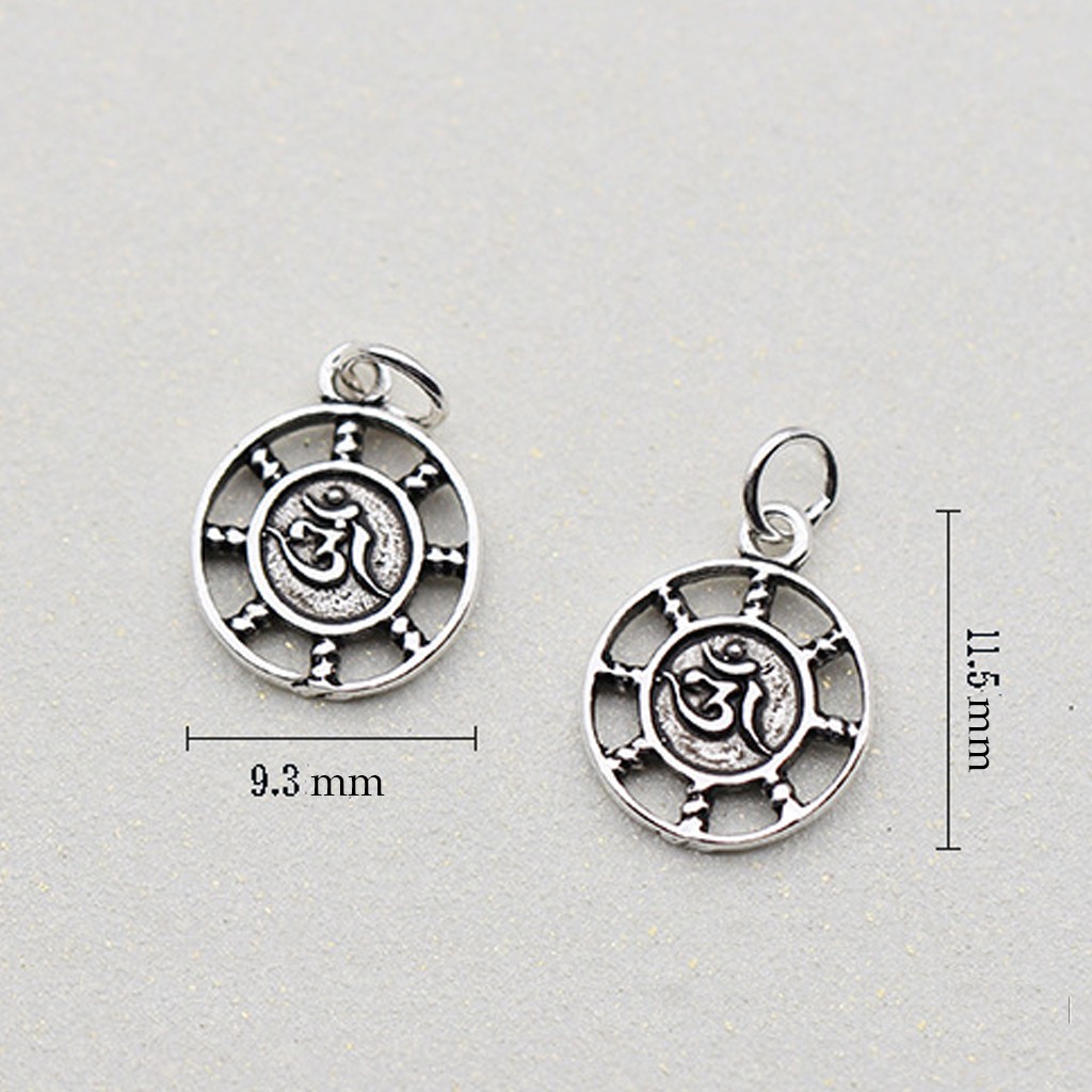 Phụ kiện Charm bạc Mặt thẻ treo