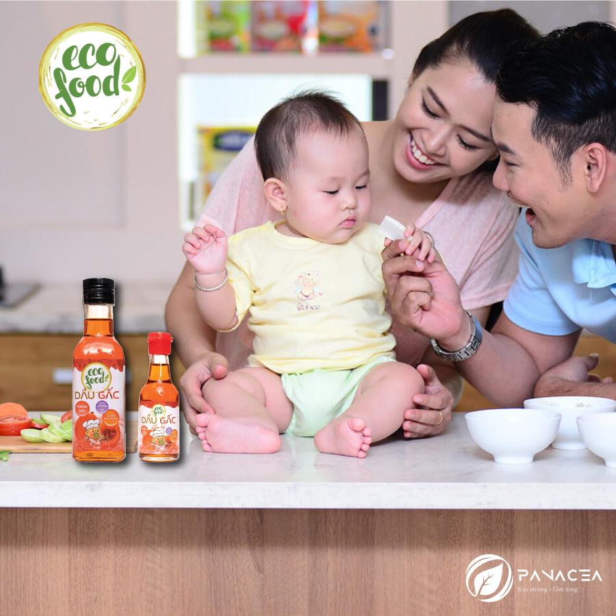 Dầu ăn dặm cho bé dầu Gấc Ecofood ,Date 2025 cho trẻ từ6 tháng tuổi với nhiều dưỡng chất rất tốt cho trẻ