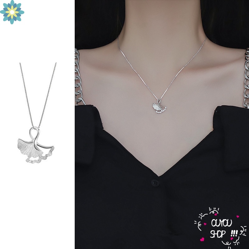 Vòng cổ Mặt Lá Bạch Quả Sang Trọng Thanh Lịch Dành Cho Nữ