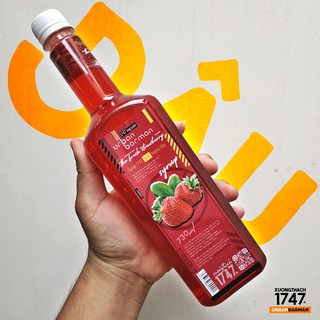 Urban Barman Syrup 1747 - Dâu Tây - 730ml - Siro Dâu Tươi | Trà Dâu