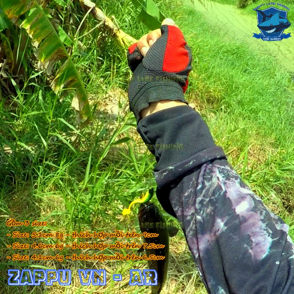 Lưỡi Zappu VN - Lưỡi chuyên sử dụng các loại mồi mềm | Gia công tỉ mỉ từng chi tiết với chất liệu thép AR không rỉ sét