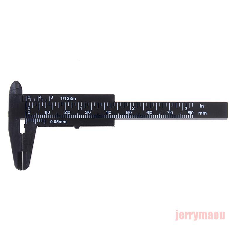 1 thước cặp bằng nhựa mini 80mm tiện dụng