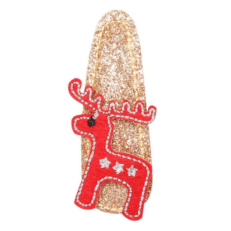 Kẹp Tóc Đính Kim Sa Lấp Lánh Phong Cách Giáng Sinh