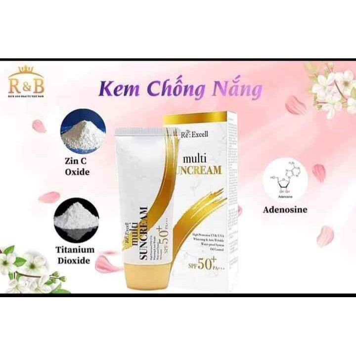 [Freeship] Kem Chống Nắng Vật Lí SPF50+/PA+++ Dưỡng Trắng Nâng Tông Da An Toàn Cho Bà Bầu