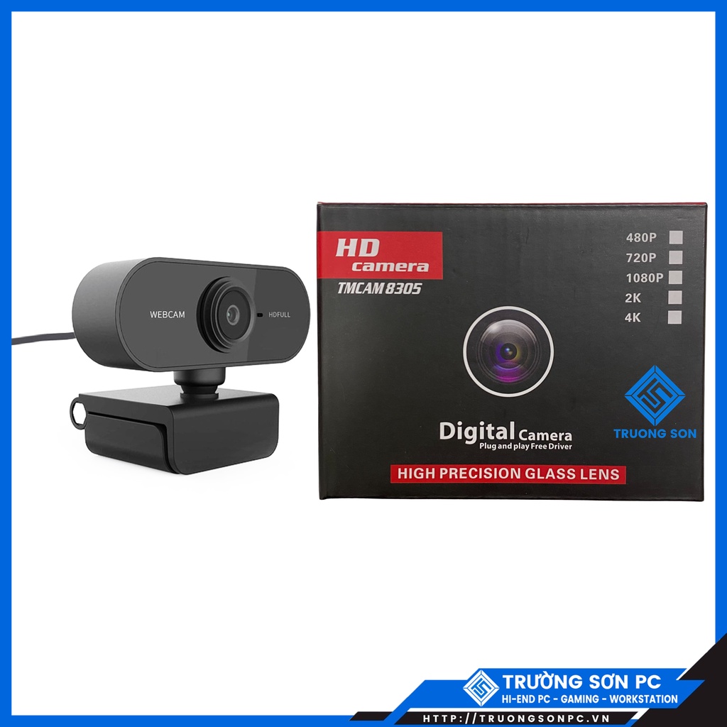 Webcam Máy Tính PC Full HD | Webcam Học Online, Giảng dạy, Livestream Cho Máy Tính Bàn Và Laptop