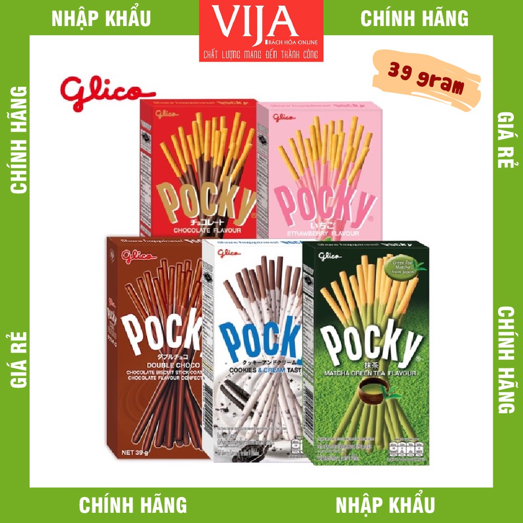 ( Tặng Bình Nước) Bánh que Glico Pocky hộp 40gr