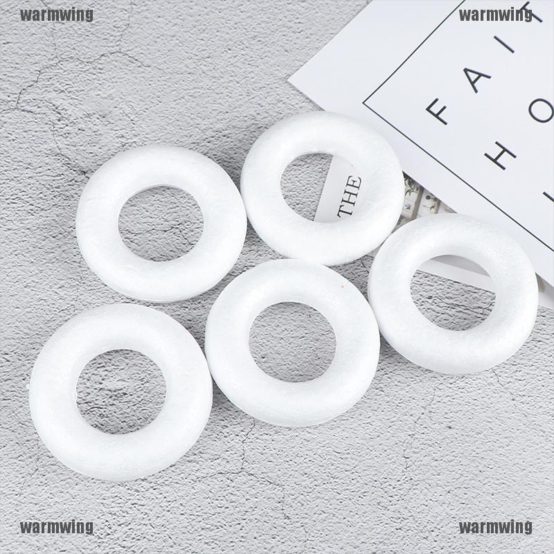 Set 5 Quả Cầu Xốp Polystyrene Styrofoam Màu Trắng Làm Đồ Thủ Công DIY
