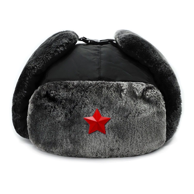Soviet Mũ Giữ Ấm Bảo Vệ Tai Chống Gió Chống Thấm Nước Dành Cho Nam Và Nữ Khi Lái Xe Ngoài Trời