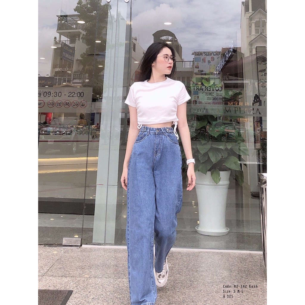 quần baggy dáng suông dài lưng cài đai cực hot ảnh thật