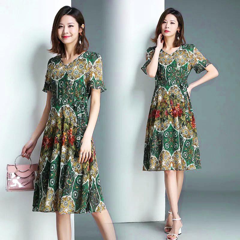 VÁY ĐẦM TRUNG NIÊN CAO CẤP - KIỂU ĐẦM TRUNG NIÊN ĐẸP DÁNG XÒE VOAN 2 LỚP,  - ĐẦM TRUNG NIÊN ĐẸP 3189 3254 3323