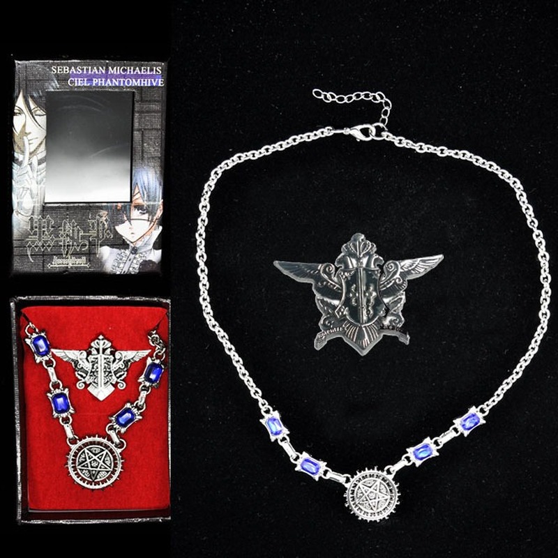 Set Nhẫn + Vòng Tay + Nhẫn Kim Loại Hình Hắc Quản Gia